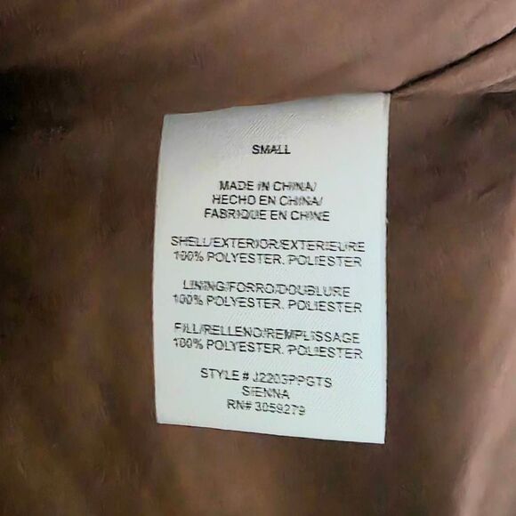 Thread & Supply Sienna Brown Quilted Puffer Vest Small - Picture 7 of 8